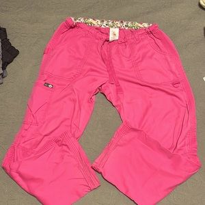 Koi scrub pants size large pink
